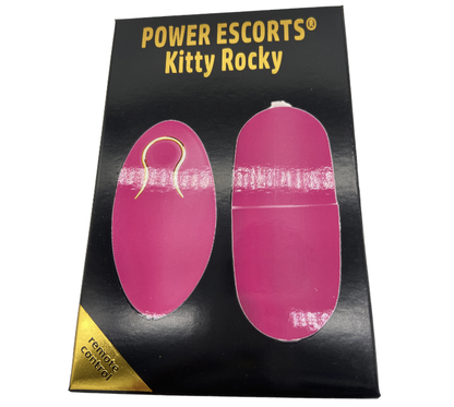 Power Escorts - BR167 - Kitty Rocky - Trendy Remote Egg - 7,4 × 3,2 CM - Pink