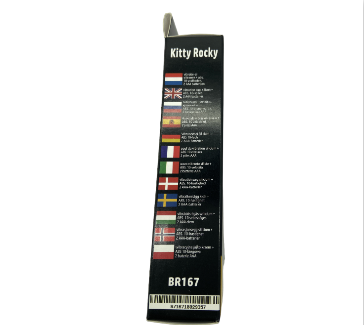 Power Escorts - BR167 - Kitty Rocky - Trendy Remote Egg - 7.4 × 3.2 CM - Pink