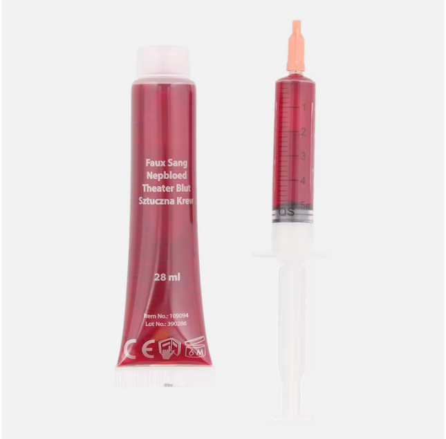 Realistische Fake Blood Set - Spuit gevuld met Bloed + Navulling