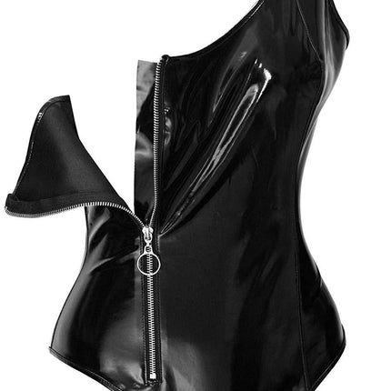 Verleiding Onthuld - TL114 - Sensuele Wetlook - One Size Fits Most - Luxe Geschenkdoos - Zwart
