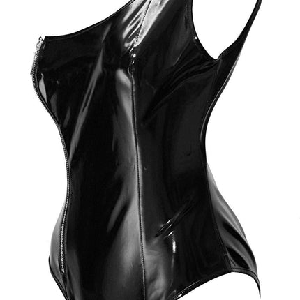 Verleiding Onthuld - TL114 - Sensuele Wetlook - One Size Fits Most - Luxe Geschenkdoos - Zwart