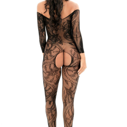 Sensuele Flirt - TL139 - Sensuele Lingerie - M/L - Luxe Geschenkdoos - Zwart