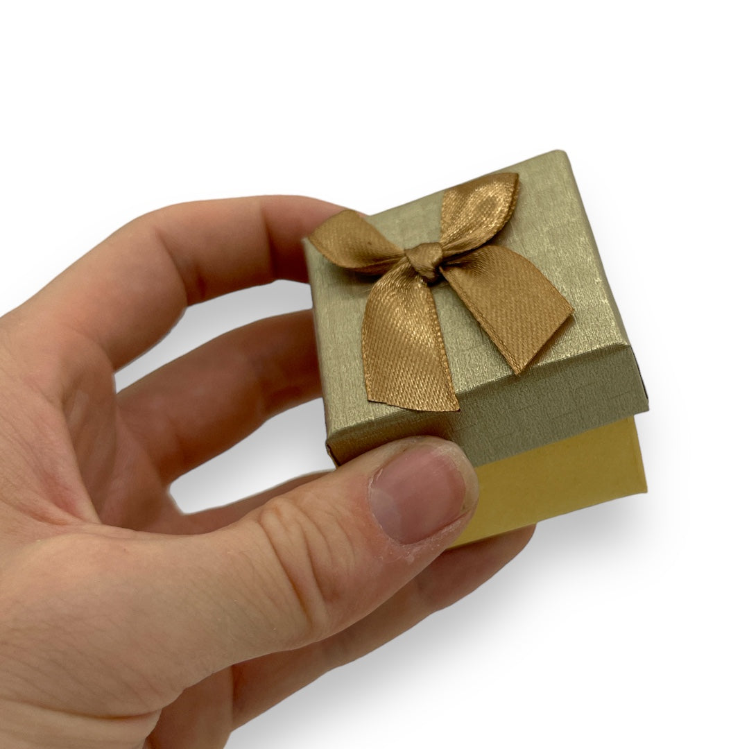 Sieraden Doosjes 5x5cm in 4 Kleuren (Rood, Goud, Blauw, Zilver)