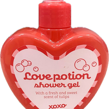 Love Potion Shower Gel - Hartvormige Fles met Tulpgeur - 300ml