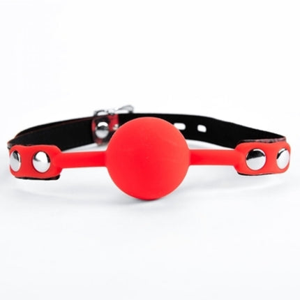 Argus Siliconen Rode Bal Gag Luipaardpatroon - AF 001009
