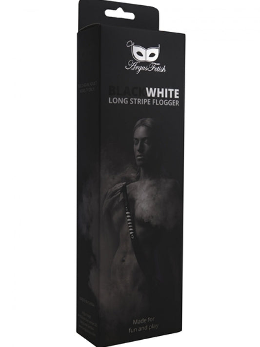 Argus - AF 001030 - Long Striped Whip - Black White