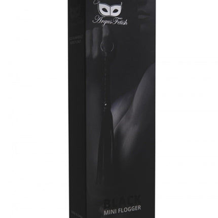Argus - Mini Whip - Leather look - Black - AF 001001