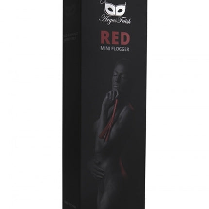 Argus - Mini Zweep - Lederlook - Rood - AF 001002