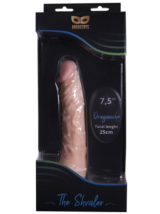 Argus Draganche Realistic Dildo with Suction Cup - Skin Color - 25 Cm - AT 001037 - Strong Colorful Box