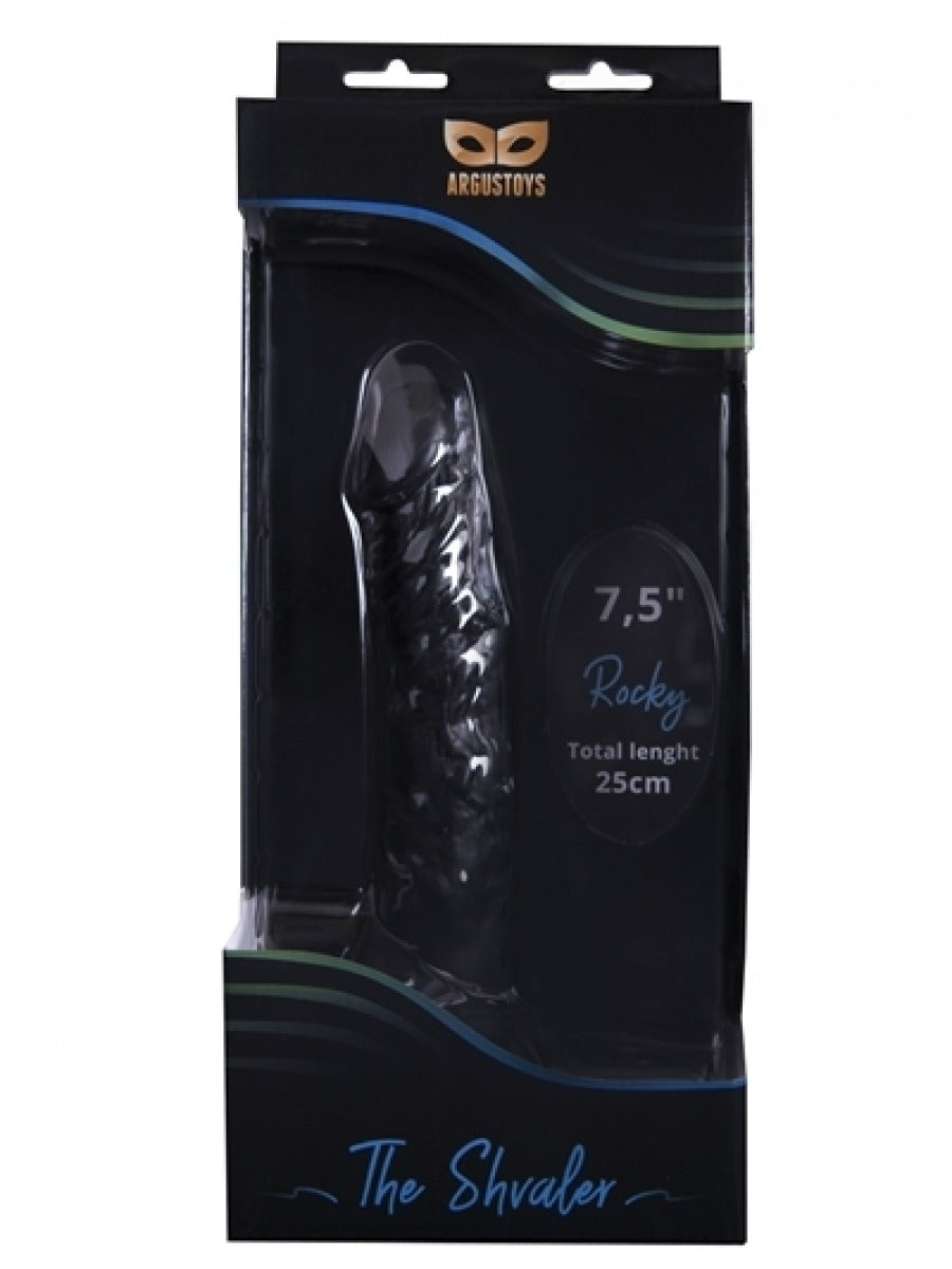Argus Rocky Black Realistic Dildo With Balls - 25 cm / 7.5 Inch - AT10 Verpakkingdeals.nl Argus Rocky Black Realistic Dildo With Balls - 25 cm / 7.5 Inch - AT10 Verpakkingdeals.nl