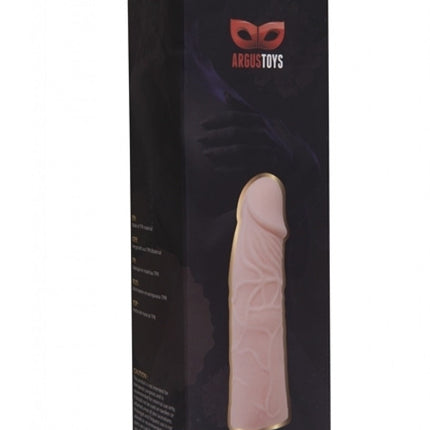 Argus Realistische Huidkleurige Penis Sleeve - AT 001029 - 17 cm - Dia 3,9 cm - Aantrekkelijke kleurdoos