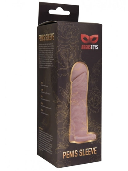 Argus - Realistische Penis Sleeve - 16 cm - Breedte 4 cm - AT 1031