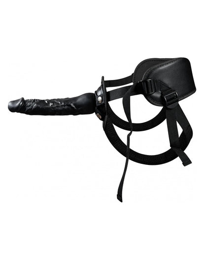 Argus Strap On Rocky Black Realistic Dildo - Total Length 24cm Penetration 20cm - Strong Luxury Color Box - At1054