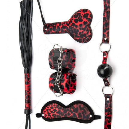 Argus Leopard Bondage Set 5 pieces - AF 001037