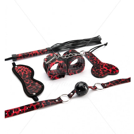 Argus Leopard Bondage Set 5 pieces - AF 001037