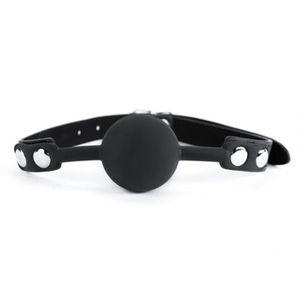 Argus Siliconen Zwarte Bal Gag - AF 001008