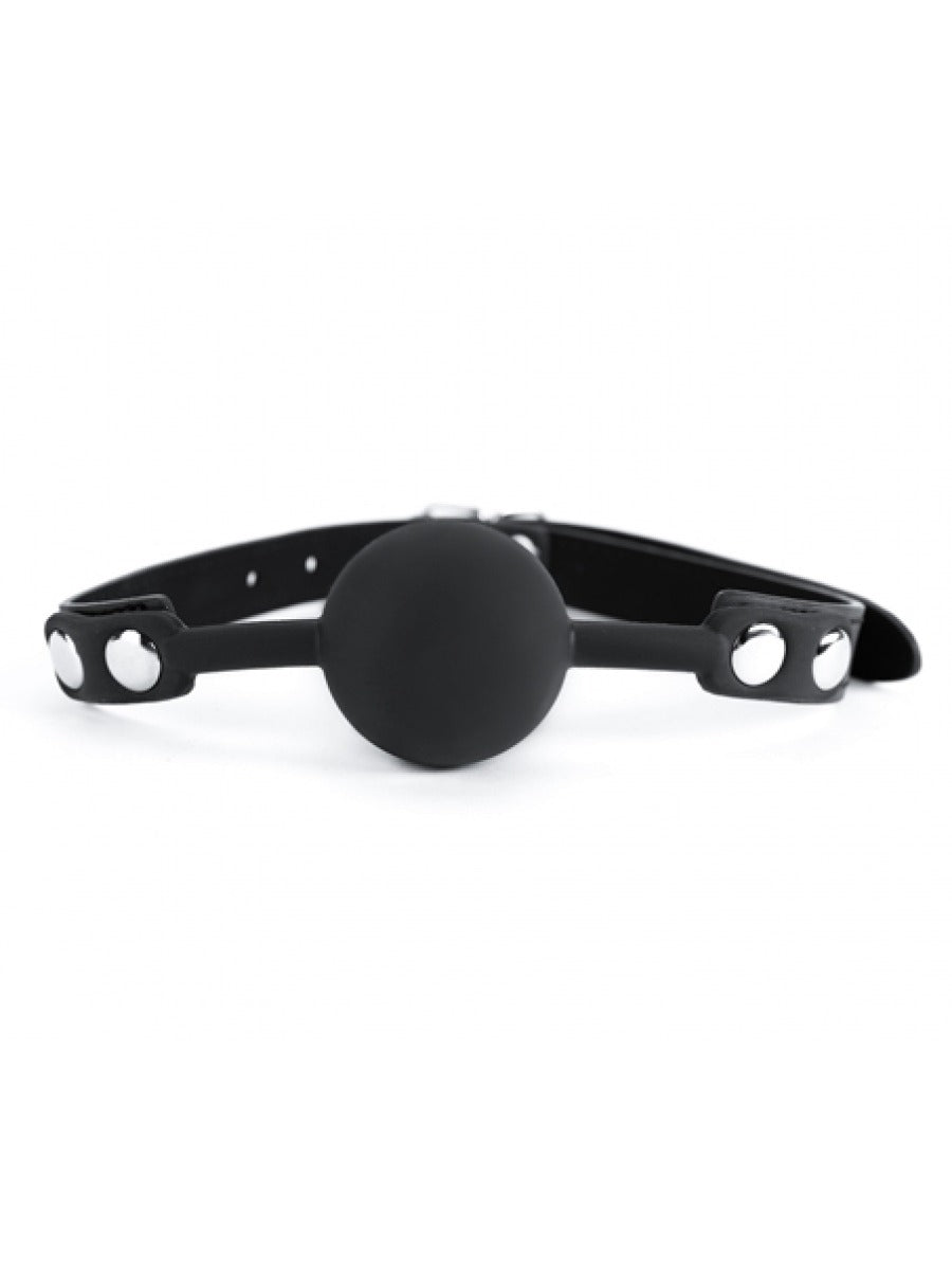 Argus Siliconen Zwarte Bal Gag - AF 001008