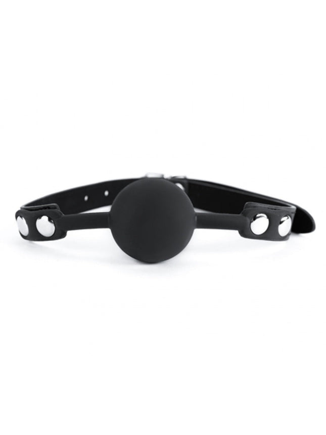 Argus Siliconen Zwarte Bal Gag - AF 001008