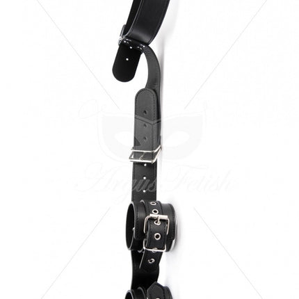 Argus Fetish Zwarte Lederen Polsboeien - Premium BDSM Accessoires voor Spannende Avonturen