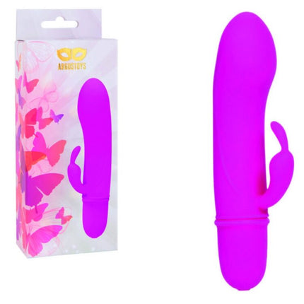 Argus Silicone G Spot &amp; Clitoris Vibrator - 10 Speeds - Pink - 115 mm - AT 1002
