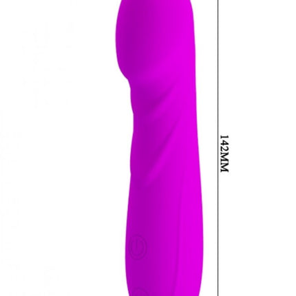 Argus Siliconen Clitoris Vibrator - Oplaadbaar Multispeed - Roze - 15 cm dia 2,9 cm - AT 1007