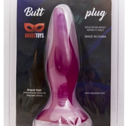 Argus Grote Zuignap Anaal Plug - Roze - 14 Cm Dia 3,5 CM - Verpakt in Sterke Blister - AT 1026