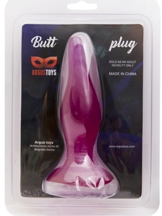 Argus Large Suction Cup Anal Plug - Pink - 14 Cm Dia 3.5 CM - Packed in Strong Blister - AT 1026