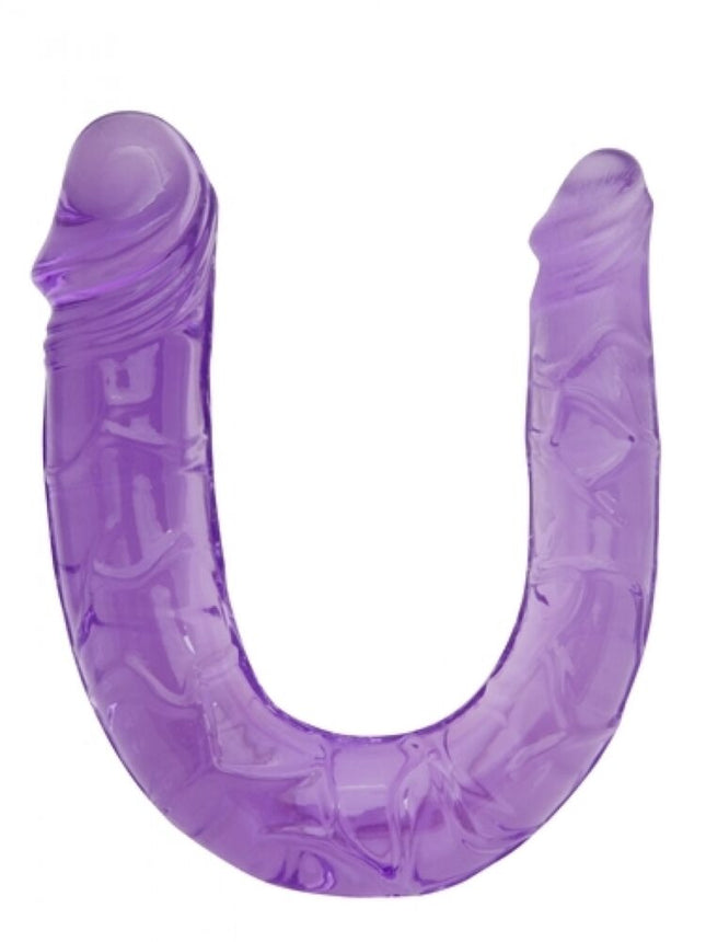 Argus Dubbele Dildo 30 CM - Paars - Dia 3,4 cm - 2,2 cm - Verpakt in Sterke Blister - AT 001127