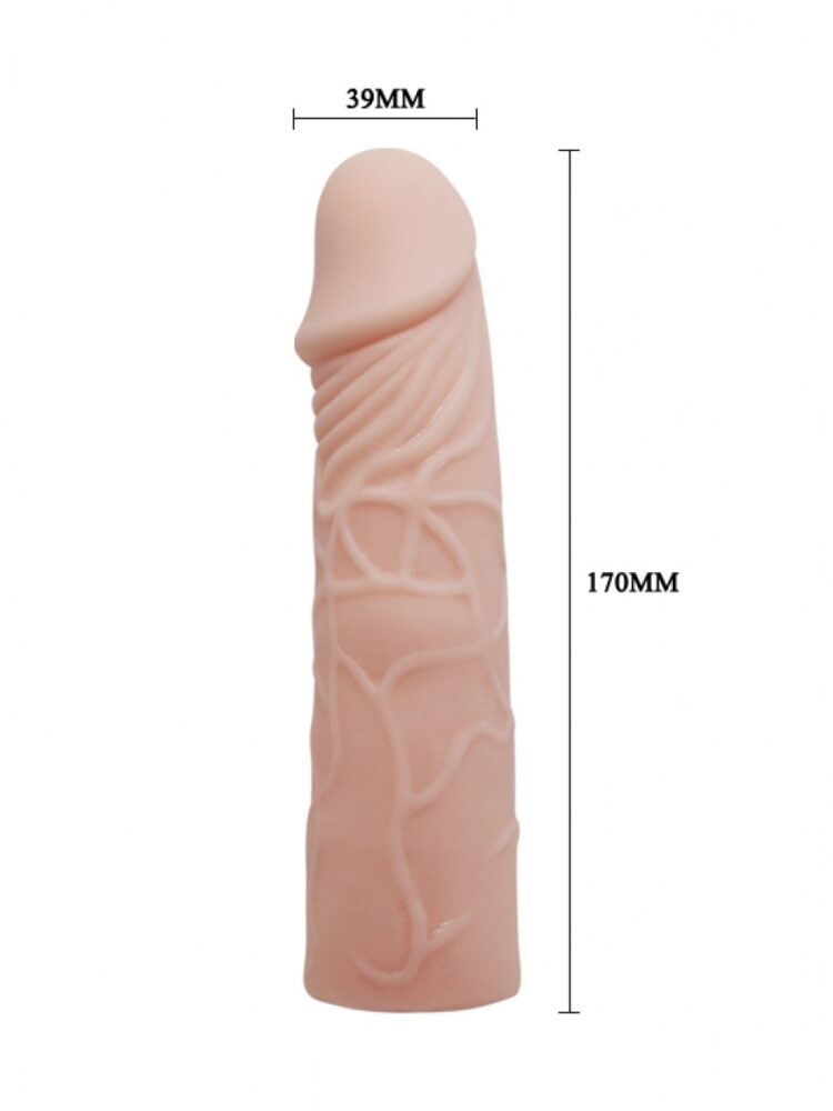 Argus Realistic Skin Colored Penis Sleeve - AT 001029 - 17 cm - Dia 3.9 cm - Attractive color box