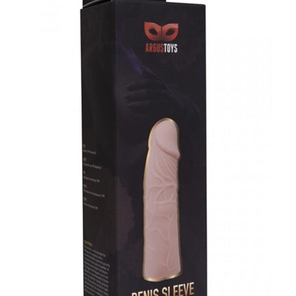 Argus Realistische Huidkleurige Penis Sleeve - AT 001029 - 17 cm - Dia 3,9 cm - Aantrekkelijke kleurdoos