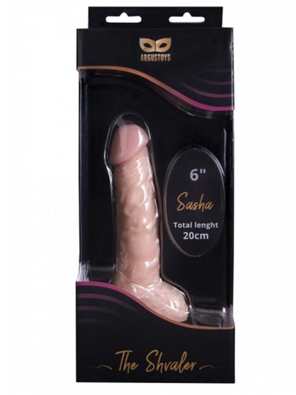 Argus Strap On Sasha Flesh Realistische Dildo - Totale Lengte 20 Cm Penetratie 15 Cm - Sterke Luxe Kleurdoos - At1050