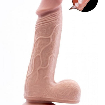 Argus Mr. Soft Pleasure 2 Dubbellaagse Realistische Dildo met Ballen en Zuignap - 19 cm - Dia 4,5 cm AT1061