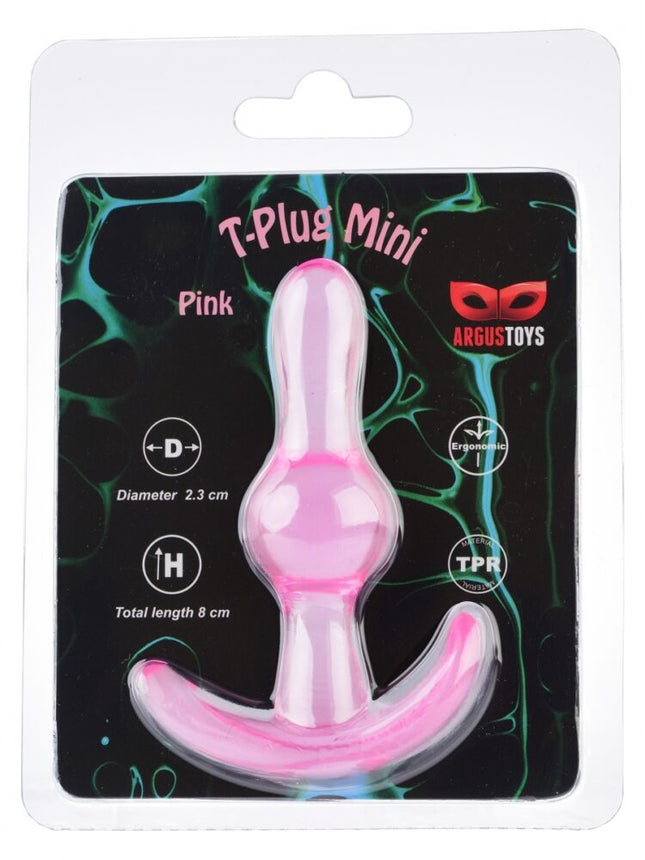 Argus T-Plug Mini Roze - Verpakt in Sterke Blister - AT 001095