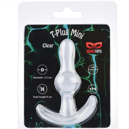 Argus T-Plug Mini Doorzichtig - Verpakt in Sterke Blister - AT 001097