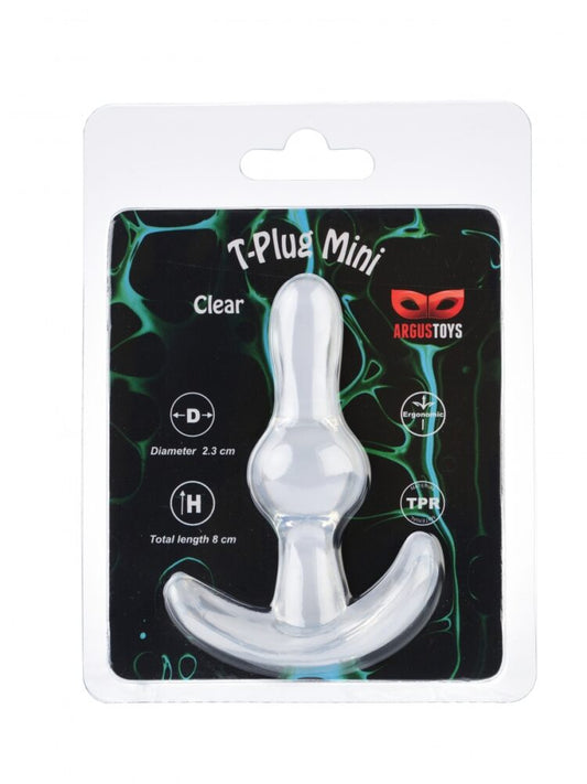Argus T-Plug Mini Doorzichtig - Verpakt in Sterke Blister - AT 001097