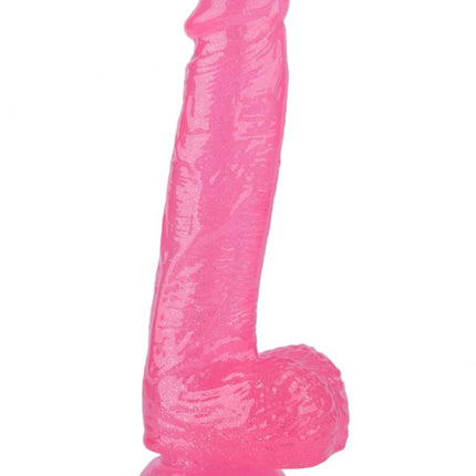 Argus Stardust Lover Roze Glitter Dildo - 21 Cm - Verpakt in Sterke Blister - AT 001119