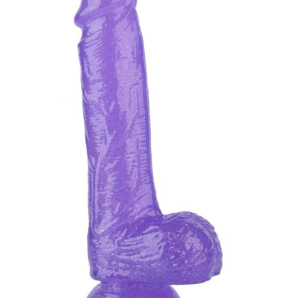 Argus Stardust Lover Paarse Glitter Dildo - 21 Cm - Verpakt in Sterke Blister - AT 001120