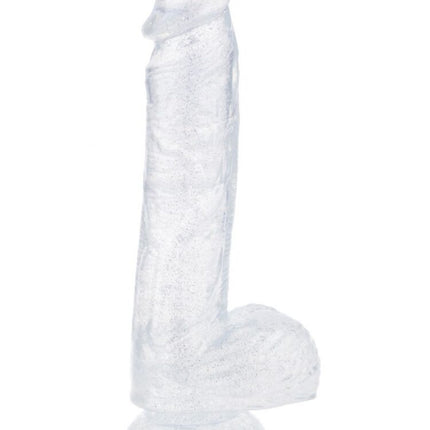 Argus Stardust Lover Doorzichtige Glitter Dildo - 21 cm - Verpakt in Sterke Blister - AT 001121