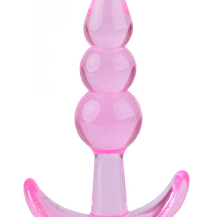 Argus T-Plug Beaded Plug Pink - 8.5 Cm - Packed in Strong Blister - AT 001124