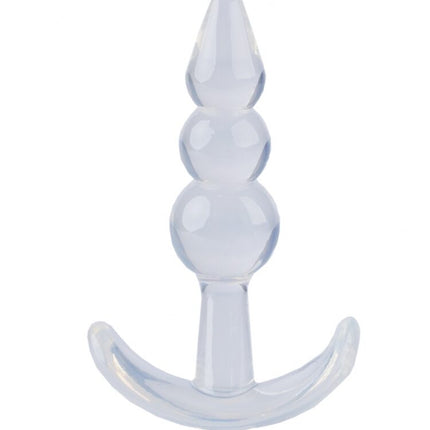 Argus T-Plug Beaded Plug Transparent - 8.5 Cm Packed in Strong Blister - AT 001126