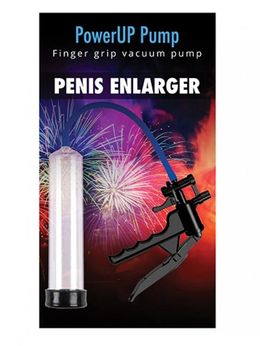 Argus Man PowerUp Pump - Penis Enlarger - Vacuum pump with finger grip - 20 cm dia 6.5 cm - AT1045