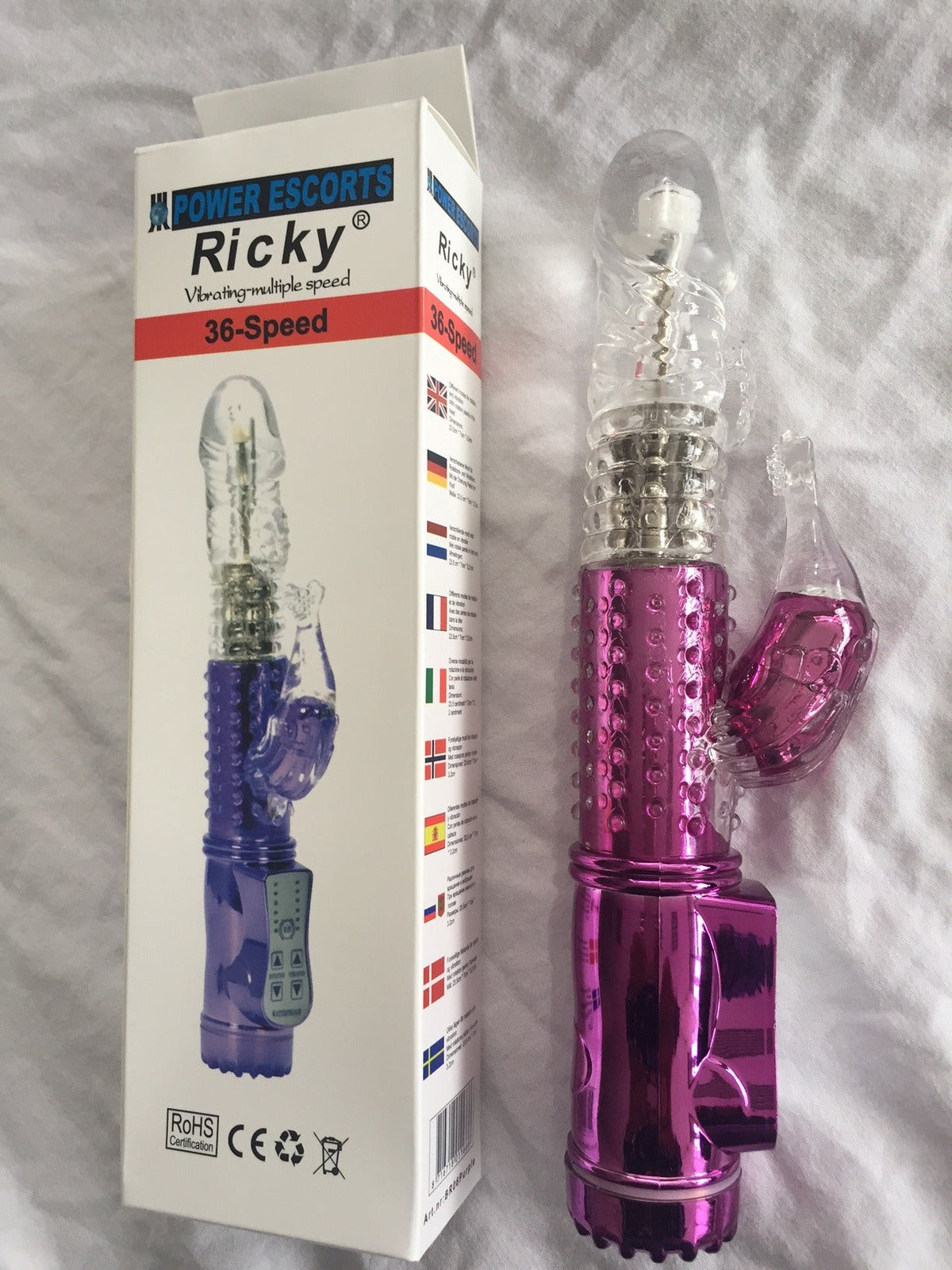 Ricky G-spot Rabbit Vibrator Paars 23 cm
