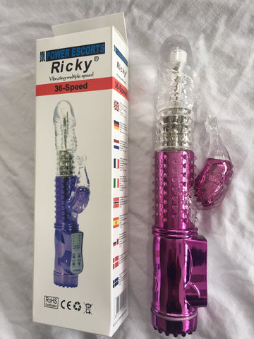 Ricky G-spot Rabbit Vibrator Paars 23 cm
