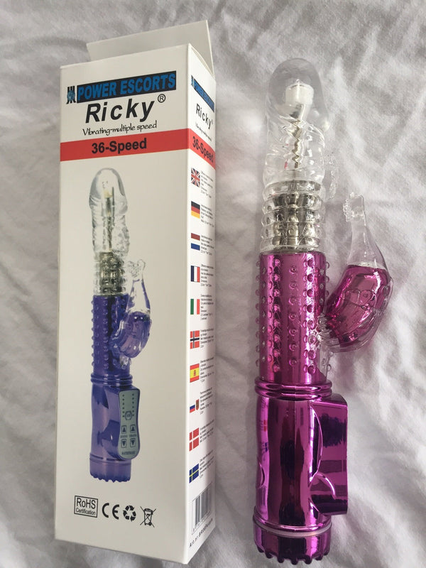 Ricky G-spot Rabbit Vibrator Paars 23 cm