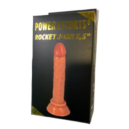 Power Escorts - BR100 - Rocket John 5,5'' - Realistic Dildo - 5,5 Inch / 14 CM - Flesh