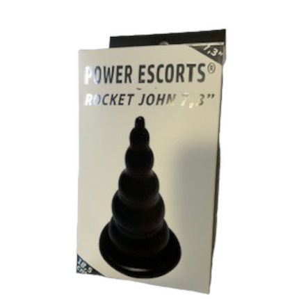 Power Escorts - BR105 - Rocket Drill 7.3'' - Big Size Anal Plug - 7.3 Inch / 18.5 CM - Black