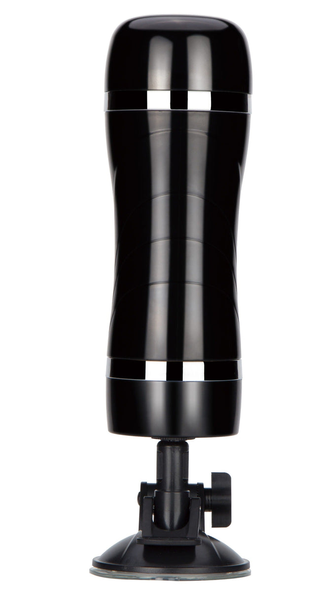 Power Escorts - BR27 - Bison Power - Vibrating Pussy Masturbator - Suction Cup - 7-Speed - 28 CM / 11 Inch - Black