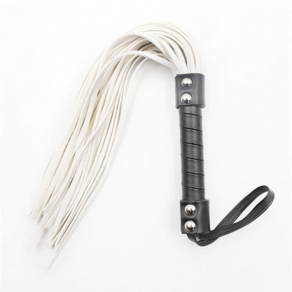 Erotische Peitsche Weiß 45 cm