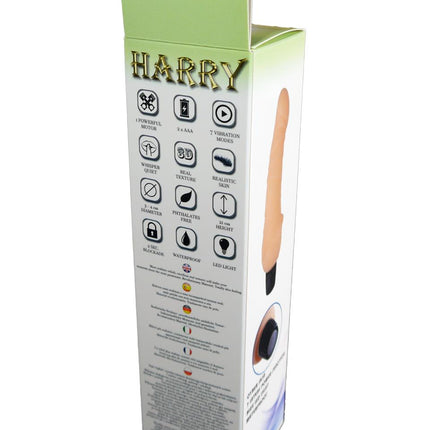 Bossoftoys - 46-00002 - Harry - realistic vibrator - 21 cm - 7 functions - dia 4 / 3 cm