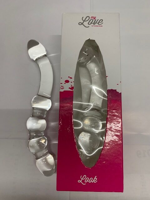Glazen Dildo Transparant - 20 cm